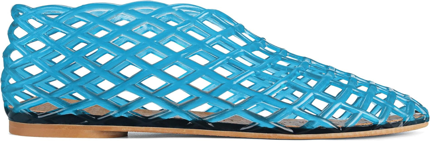 Jelly Mesh Ballet Flats for Women
