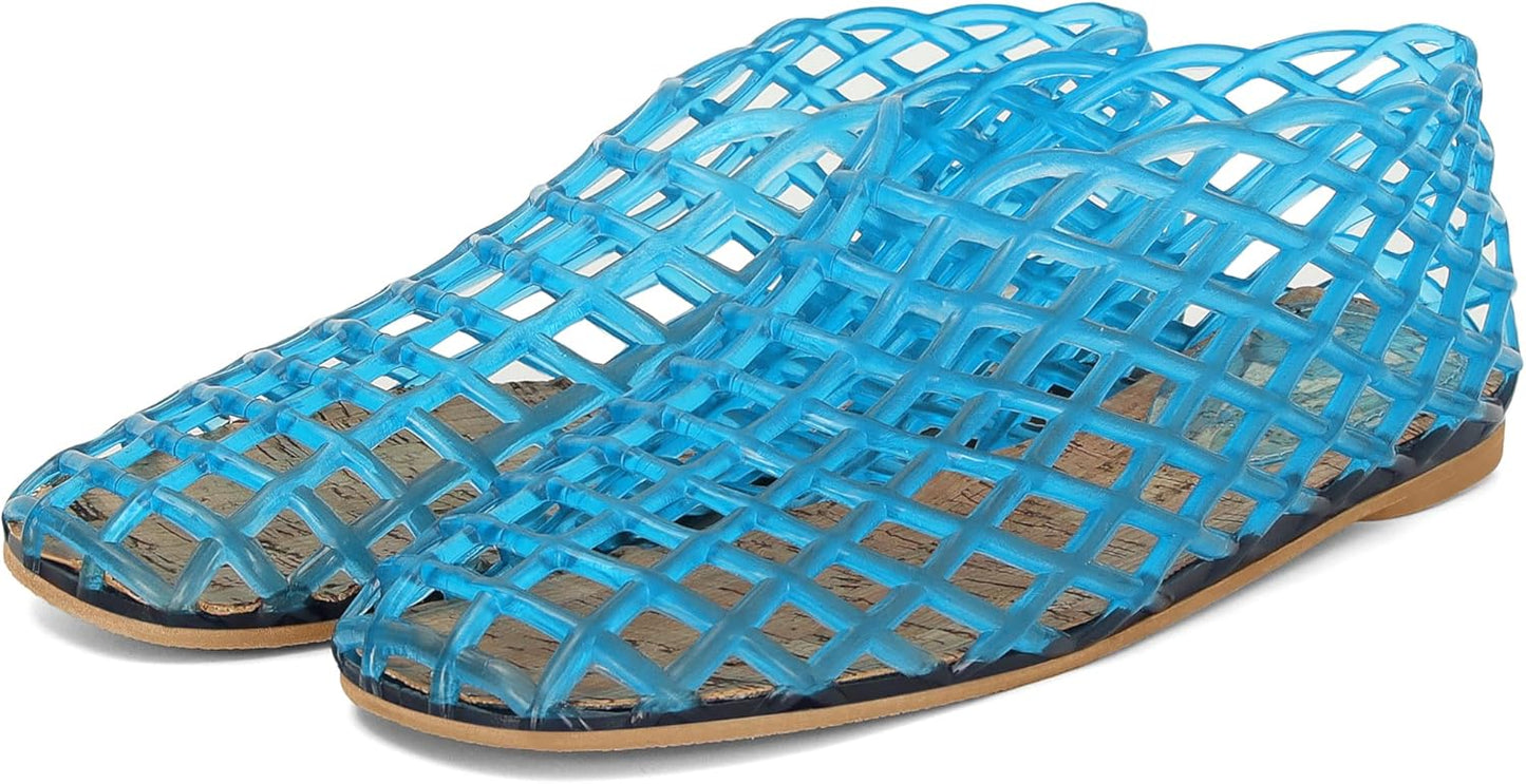 Jelly Mesh Ballet Flats for Women