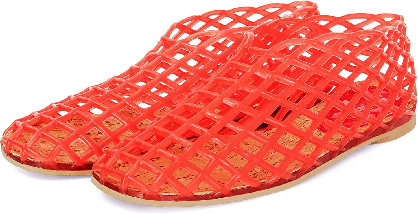 Jelly Mesh Ballet Flats for Women