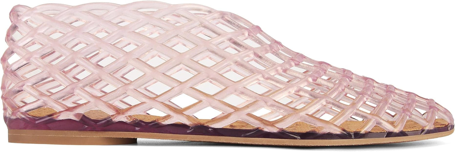 Jelly Mesh Ballet Flats for Women