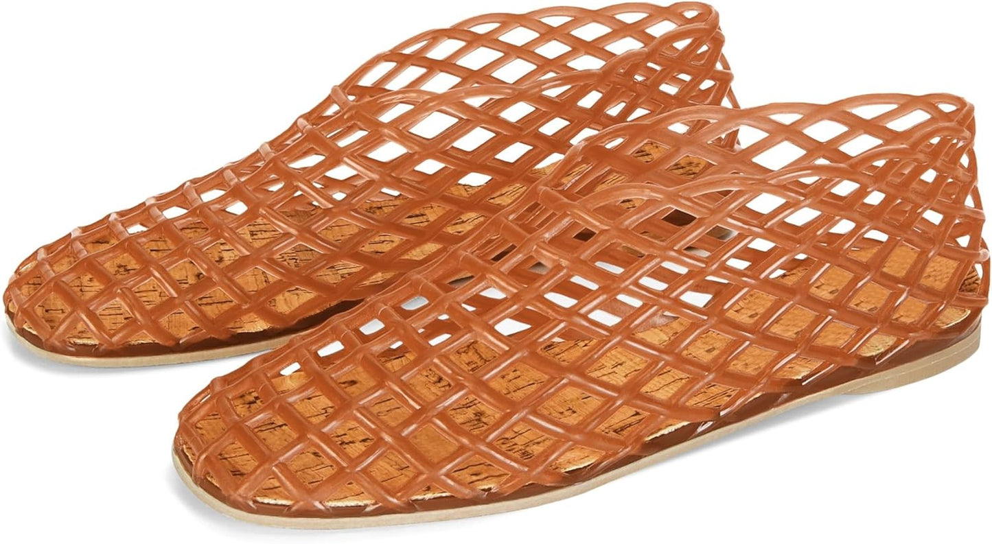 Jelly Mesh Ballet Flats for Women