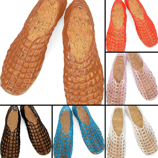 Jelly Mesh Ballet Flats for Women